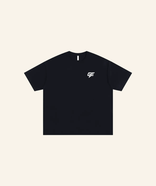 GE Oversized Gym T-Shirt (100% Cotton) – Black