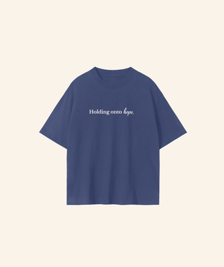 "Holding onto hope" T-Shirt (100% Cotton) – White Print