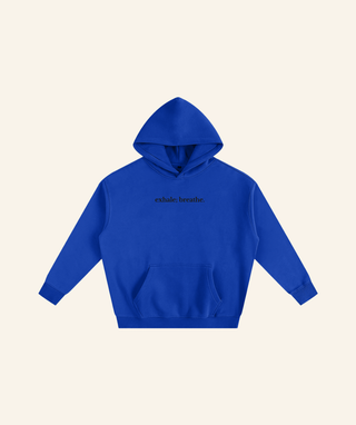 "Dear Person Behind Me" Oversized Fleece Hoodie – Black Print