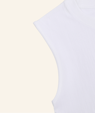 GE Tank Top (100% Cotton) – White
