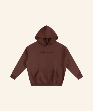 "Dear Person Behind Me" Oversized Fleece Hoodie – Black Print