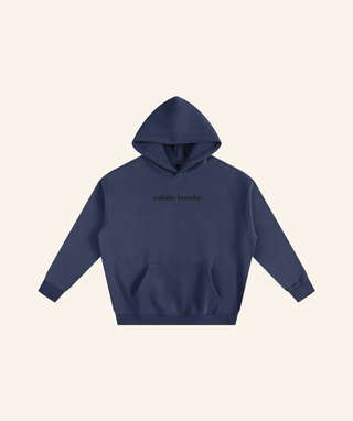 "Dear Person Behind Me" Oversized Fleece Hoodie – Black Print