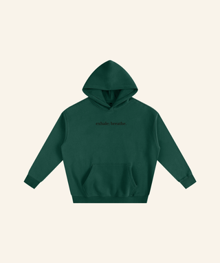 "Dear Person Behind Me" Oversized Fleece Hoodie – Black Print