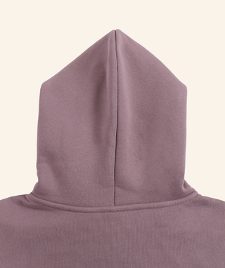 "Dear Person Behind Me" Oversized Fleece Hoodie – White Print