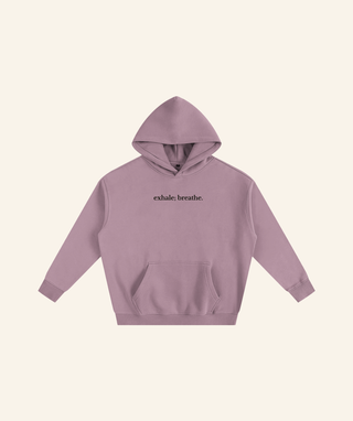 "Dear Person Behind Me" Oversized Fleece Hoodie – Black Print