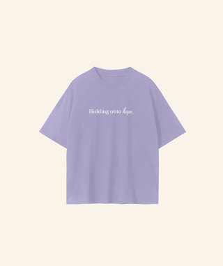 "Holding onto hope" T-Shirt (100% Cotton) – White Print