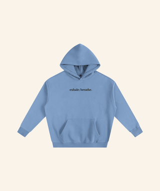 "Dear Person Behind Me" Oversized Fleece Hoodie – Black Print